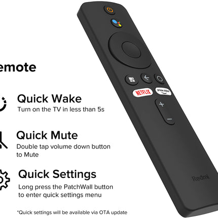 Redmi 80 cm (32 inches) Android 11 Series HD Ready Smart LED TV | L32M6-RA/L32M7-RA (Black) 
