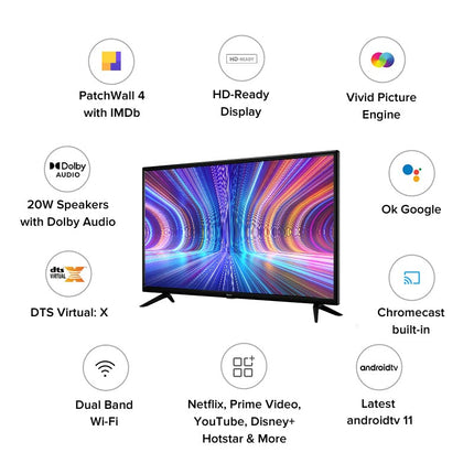 Redmi 80 cm (32 inches) Android 11 Series HD Ready Smart LED TV | L32M6-RA/L32M7-RA (Black) 