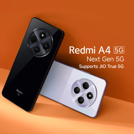 Redmi A4 5G (Sparkle Purple, 4GB RAM, 128GB Storage) | Global Debut SD 4s Gen 2 | Segment Largest 6.88in 120Hz | 50MP Dual Camera | 18W Fast Charging 