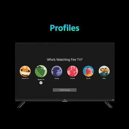 Redmi Xiaomi 80 cm (32 inches) F Series HD Ready Smart LED Fire TV L32MA-FVIN (Black) 