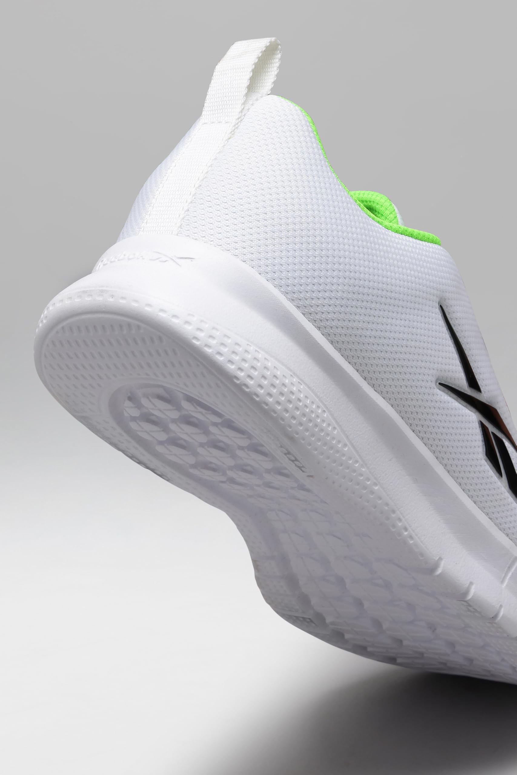 Reebok Men Stride Runner Running Shoes White Black Solar Lime UK 8 