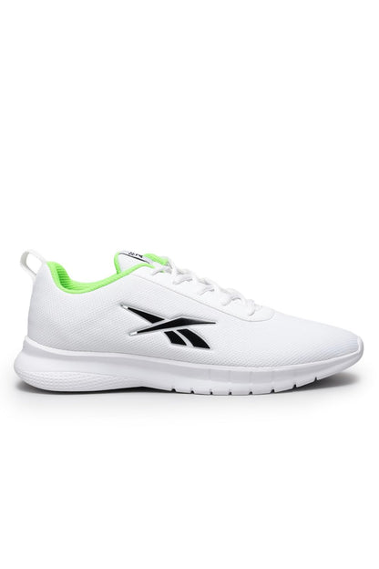 Reebok Men Stride Runner Running Shoes White Black Solar Lime UK 8 
