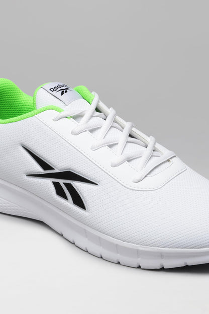 Reebok Men Stride Runner Running Shoes White Black Solar Lime UK 8 