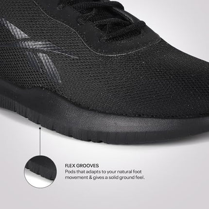 Reebok Mens Sports Shoe | Flow Advance | Ideal for Gym & Running Black, 6 UK 
