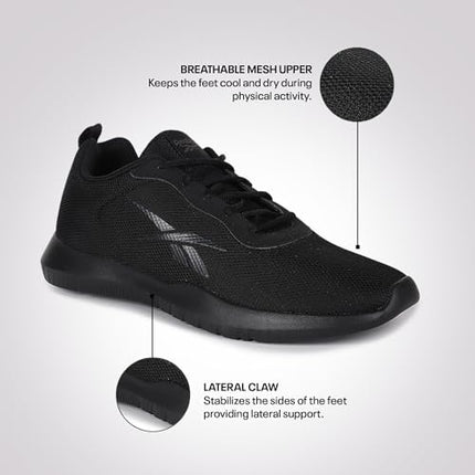 Reebok Mens Sports Shoe | Flow Advance | Ideal for Gym & Running Black, 6 UK 