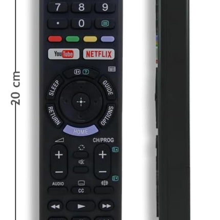 Remote for Sony LED Smart TV with 2 AAA Batteries | YouTube and Netflix Hotkeys | Original Replacement for Sony Bravia LCD LED OLED QLED 4K Ultra HD Smart Android tv Remote Control 