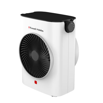 Russell Hobbs RFH2000NE 2000W Heat Flow Fan Room Heater | 3 Modes, Adjustable Thermostat, Safety Protection | Compact Portable Room Heater for Home & Office 