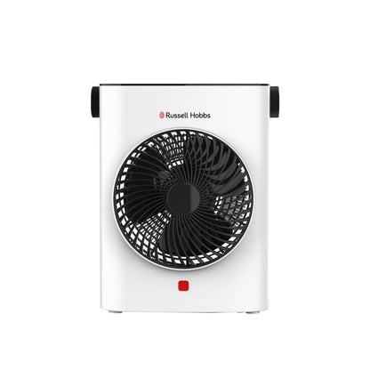 Russell Hobbs RFH2000NE 2000W Heat Flow Fan Room Heater | 3 Modes, Adjustable Thermostat, Safety Protection | Compact Portable Room Heater for Home & Office 