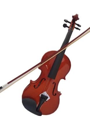 SALABLEZ Vivaldi Acoustic Violin Full Size with Bow, Rosin, Carrying Hard Case,Instrument for Beginners, Adults, Boys, Girls, Children, Kids (4/4,Brown) 