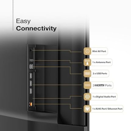 SANSUI 165 cm (65) | Ultra HD (4K) Smart Google TV | Zen Panel | Dolby Vision Atmos | Filmmaker Mode LED TV (JSW65GSUHDFF) 