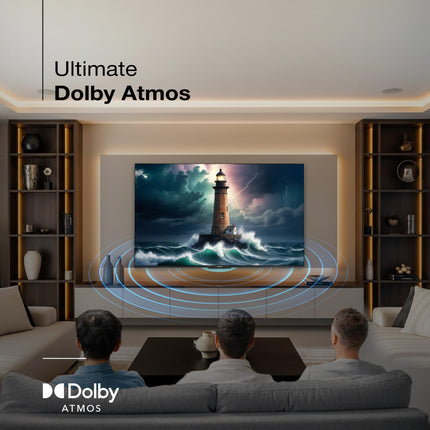 SANSUI 165 cm (65) | Ultra HD (4K) Smart Google TV | Zen Panel | Dolby Vision Atmos | Filmmaker Mode LED TV (JSW65GSUHDFF) 