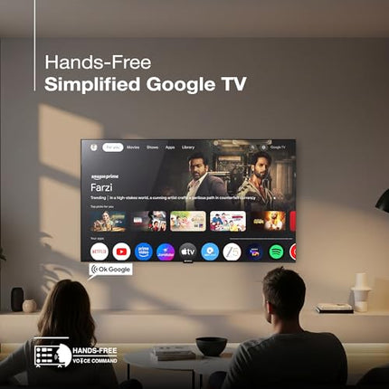 SANSUI 2025 New Launch 109cm (43) | 4K UHD Smart Google 5.0 (Android 14) | HDR10 & HLG| Dolby Vision| MEMC| HSR120 Hz| QLED TV | JSW43UG23Q (Black) 