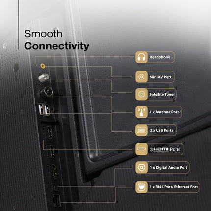 SANSUI 2025 New Launch 109cm (43) | 4K UHD Smart Google 5.0 (Android 14) | HDR10 & HLG| Dolby Vision| MEMC| HSR120 Hz| QLED TV | JSW43UG23Q (Black) 