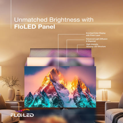 SANSUI 2025 New Launch 109cm (43) | 4K UHD Smart Google 5.0 (Android 14) | HDR10 & HLG| Dolby Vision| MEMC| HSR120 Hz| QLED TV | JSW43UG23Q (Black) 