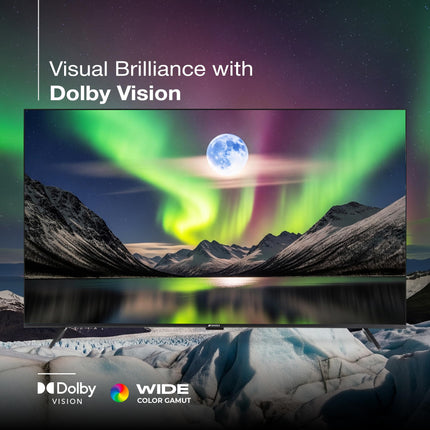 SANSUI 2025 New Launch 109cm (43) | 4K UHD Smart Google 5.0 (Android 14) | HDR10 & HLG| Dolby Vision| MEMC| HSR120 Hz| QLED TV | JSW43UG23Q (Black) 