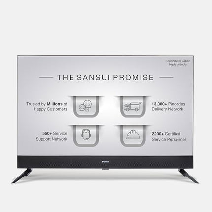 SANSUI 2025 New Launch 80 cm (32) | QLED HD Smart Coolita 3.0 with in Built Sound Bar| Dolby Audio | Surround Sound | 60Hz Refresh Rate| A+ Panel LED TV (JSS32CSQLED) 
