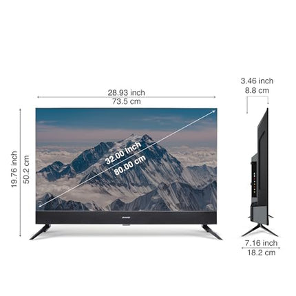 SANSUI 2025 New Launch 80 cm (32) | QLED HD Smart Coolita 3.0 with in Built Sound Bar| Dolby Audio | Surround Sound | 60Hz Refresh Rate| A+ Panel LED TV (JSS32CSQLED) 