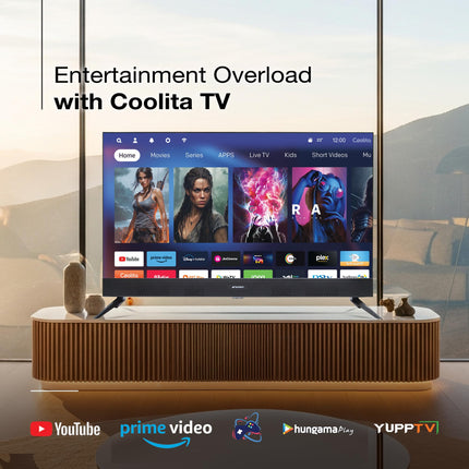 SANSUI 2025 New Launch 80 cm (32) | QLED HD Smart Coolita 3.0 with in Built Sound Bar| Dolby Audio | Surround Sound | 60Hz Refresh Rate| A+ Panel LED TV (JSS32CSQLED) 