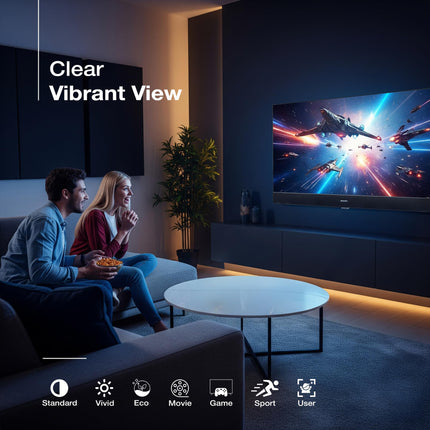 SANSUI 2025 New Launch 80 cm (32) | QLED HD Smart Coolita 3.0 with in Built Sound Bar| Dolby Audio | Surround Sound | 60Hz Refresh Rate| A+ Panel LED TV (JSS32CSQLED) 