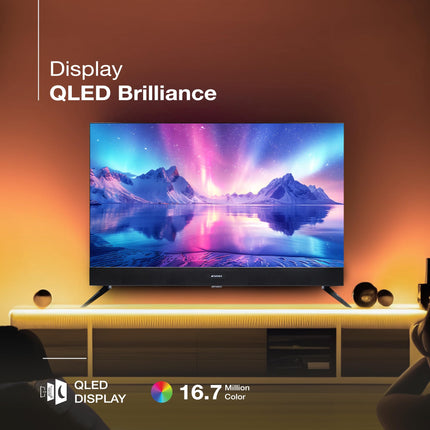 SANSUI 2025 New Launch 80 cm (32) | QLED HD Smart Coolita 3.0 with in Built Sound Bar| Dolby Audio | Surround Sound | 60Hz Refresh Rate| A+ Panel LED TV (JSS32CSQLED) 