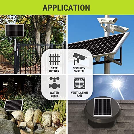 SAURALLY - A RENEWABLE INDIA. MADE IN INDIA! Aluminium Solar 40W 12V Solar Panel, 67 x 43 Cm 