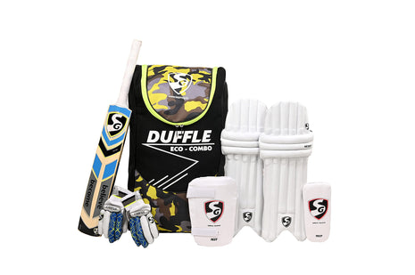 SG Summer Camp Kashmir Cricket Kit for All Ages, (Black/Grey, Size SH) 