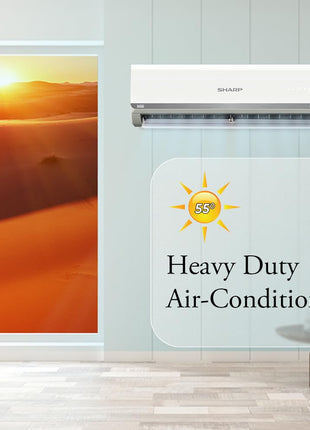 SHARP 1.5 Ton 3 Star Inverter Split AC (Copper, 5in1 Convertible, Turbo Cool Technology, AntiCorrosive Gold Fin, 2025 Model, AHSI18V3BGC, White) 