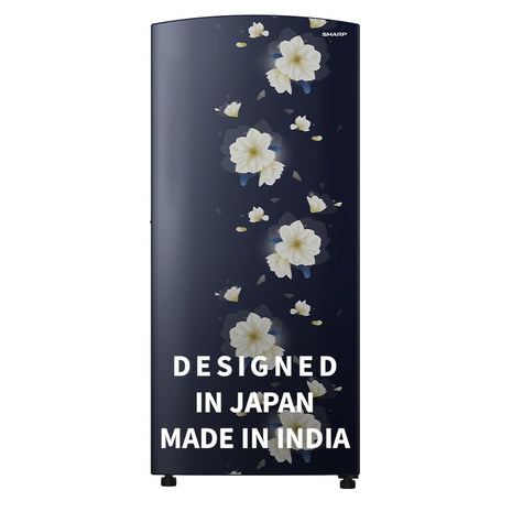 SHARP 197 L Direct Cool Single Door 2 Star Refrigerator |Japan 7 Shield Protection|60 Mins Fast Ice |(Floral Fall Blue, SJ-DF225N2-PBF) 