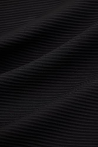 SNITCH Black Self-Design Full Sleeve Poly Blend Casual Shirts 