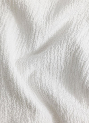 SNITCH Men's Casual Shirt | Slim Fit Full Sleeve Button-Down Collar Textured Pattern | Premium Cotton Blend & Woven Fabric for College & Casual Wear | White 