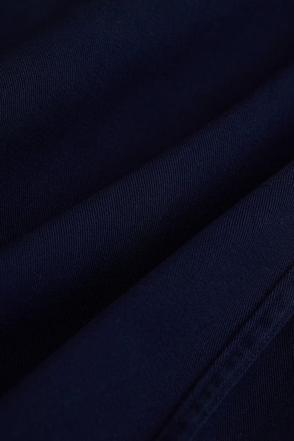 SNITCH Navy Slim Fit Solid Oxford Shirts 