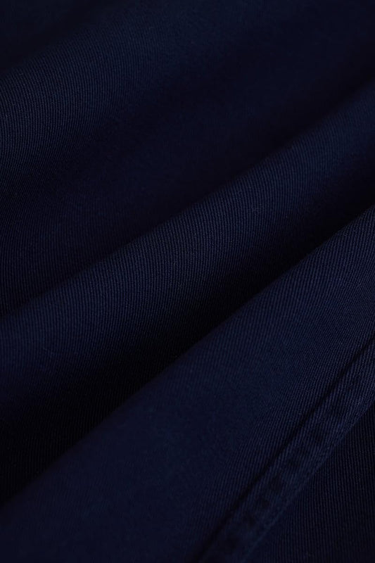 SNITCH Navy Slim Fit Solid Oxford Shirts 