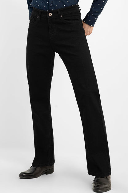 SNITCH Original Bootcut Denim for Men (Black, 34) 