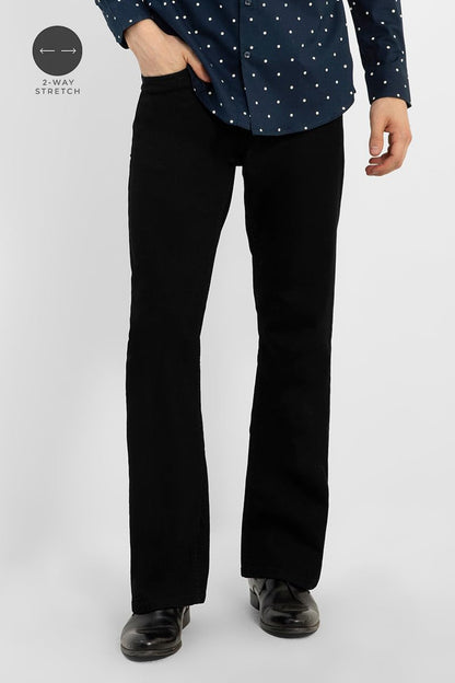 SNITCH Original Bootcut Denim for Men (Black, 34) 