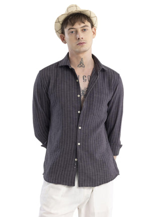SNITCH Solstice Grey Stripe Shirt 