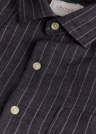 SNITCH Solstice Grey Stripe Shirt 