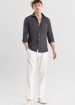 SNITCH Solstice Grey Stripe Shirt 