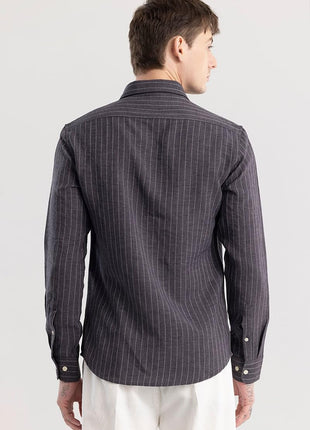 SNITCH Solstice Grey Stripe Shirt 