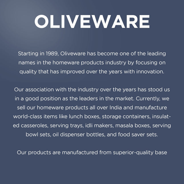 SOPL-OLIVEWARE Teso Pro Lunch Box with Cutlery, 3 Microwave Safe Inside Containers with BPA Free Lids(290ml, 450ml & 600ml), Plastic Pickle Box(130ml), Steel Water Bottle(750ml) - Blue 