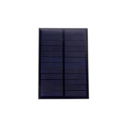 SP Electron Pack of 1 Pcs 99mm X 69mm 6v 180mah Rectangle Shape Polycrystalline Mini Epoxy Solar Panels with Alligator Clip 
