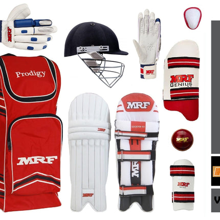 SQ SPORTS Grand Edition (Genius) VK-18 Virat Kolhi Complete Cricket Kit (Full Size (Ideal for 15-22 Years) Without BAT) 