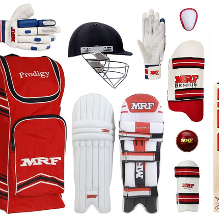 SQ SPORTS Grand Edition (Genius) VK-18 Virat Kolhi Complete Cricket Kit (Premium Set of 4 no (8-10 Years)) 