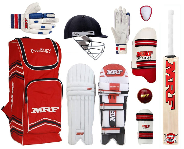 SQ SPORTS Grand Edition (Genius) VK-18 Virat Kolhi Complete Cricket Kit (Premium Set of 4 no (8-10 Years)) 
