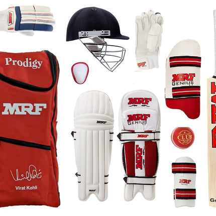SQ SPORTS Grand Edition (Genius) VK-18 Virat Kolhi Complete Cricket Kit (Set of 5 no Premium (Ideal for 10-12 Years)) 