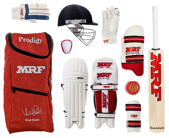 SQ SPORTS Grand Edition (Genius) VK-18 Virat Kolhi Complete Cricket Kit (Set of 5 no Premium (Ideal for 10-12 Years)) 