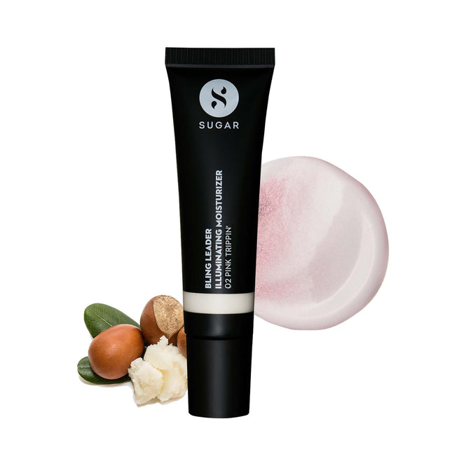 SUGAR Cosmetics Bling Leader Illuminating Moisturizer | Strobe Cream with Vitamin E | Lightweight | Protects against Pollution | 25ml - 02 Pink Trippin 