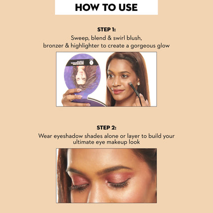 SUGAR Cosmetics Contour De Force Eyes And Face Palette | Pigmented, Long- lasting & Smudgeproof | Includes Blush, Bronzer, Highlighter and 6 Eyeshadow shades - 01 Warm Win | 20.3 gm 