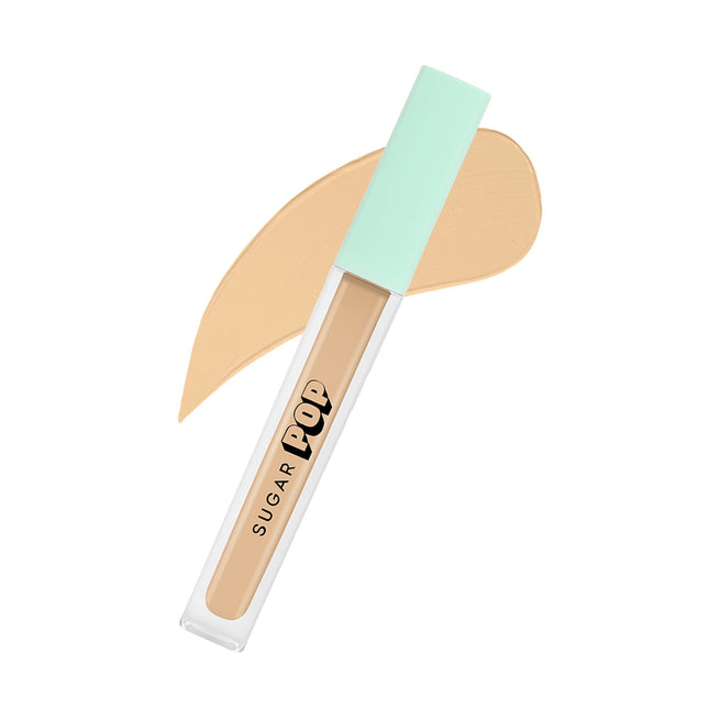 SUGAR POP Full Coverage Concealer | Vitamin E Infused | Waterproof | Blendable | 03 Peanut - 4ml 