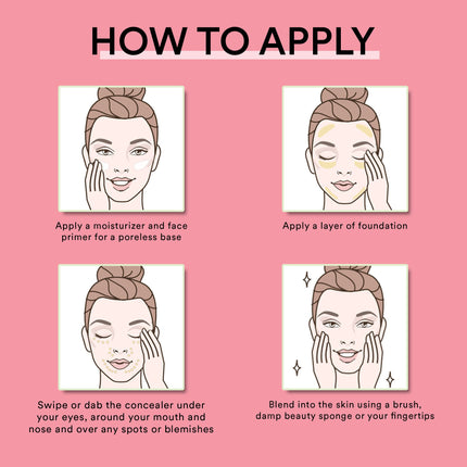 SUGAR POP Full Coverage Concealer | Vitamin E Infused | Waterproof | Blendable | 03 Peanut - 4ml 