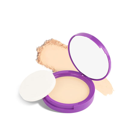 SUGAR POP Longwear Matte Compact | For Fair To Medium Skin Tone | Packed with Castor Oil & Vitamin E | UV Protection, Pore Minimizing | Medium Coverage | 9gm - 02 Beige 